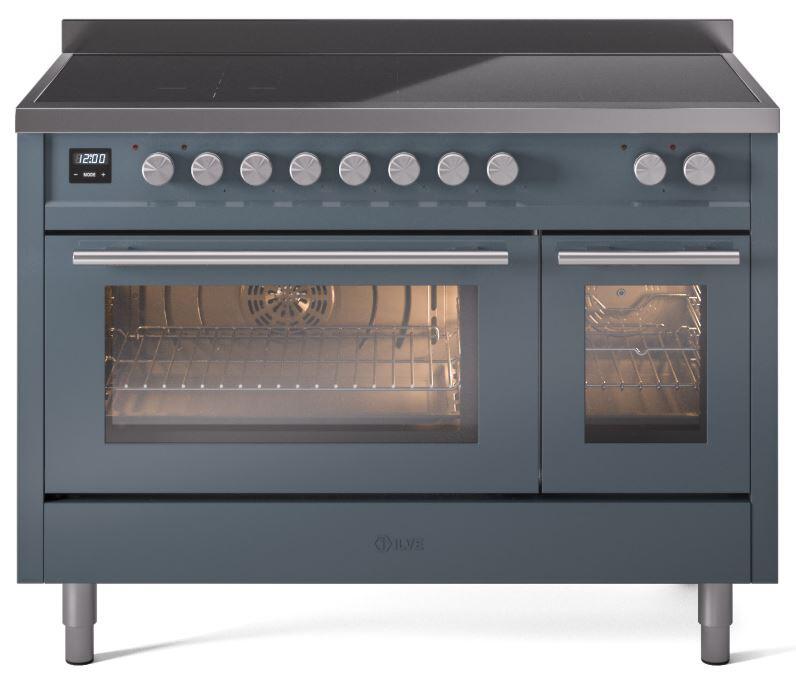 ILVE - 48" Pro Plus II Series Freestanding Electric Induction Range - Double Oven - Viewing Window(s) ILVE - 48" Pro Plus II Series Freestanding Electric Induction Range - Double Oven - Viewing Window(s)