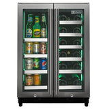 Allavino - Reserva Series 24" Wide Two Door Stainless Steel Wine Refrigerator/Beverage Center - VSBCW34FD-2S Allavino - Reserva Series 24" Wide Two Door Stainless Steel Wine Refrigerator/Beverage Center - VSBCW34FD-2S