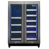 Allavino - Reserva Series 24" Wide Two Door Stainless Steel Wine Refrigerator/Beverage Center - VSBCW34FD-2S Allavino - Reserva Series 24" Wide Two Door Stainless Steel Wine Refrigerator/Beverage Center - VSBCW34FD-2S