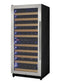 Allavino - Reserva Series 119 Bottle 55" Tall Dual Zone Stainless Steel Wine Refrigerator - AO VSW11955D-2SL