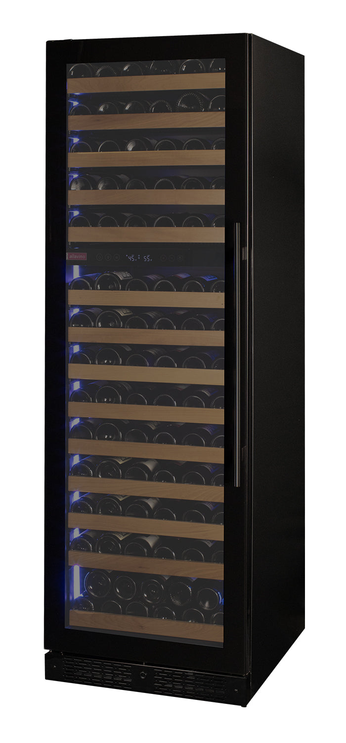 Allavino - Reserva Series 154 Bottle 71" Tall Dual Zone Black Glass Door Wine Refrigerator Allavino - Reserva Series 154 Bottle 71" Tall Dual Zone Black Glass Door Wine Refrigerator