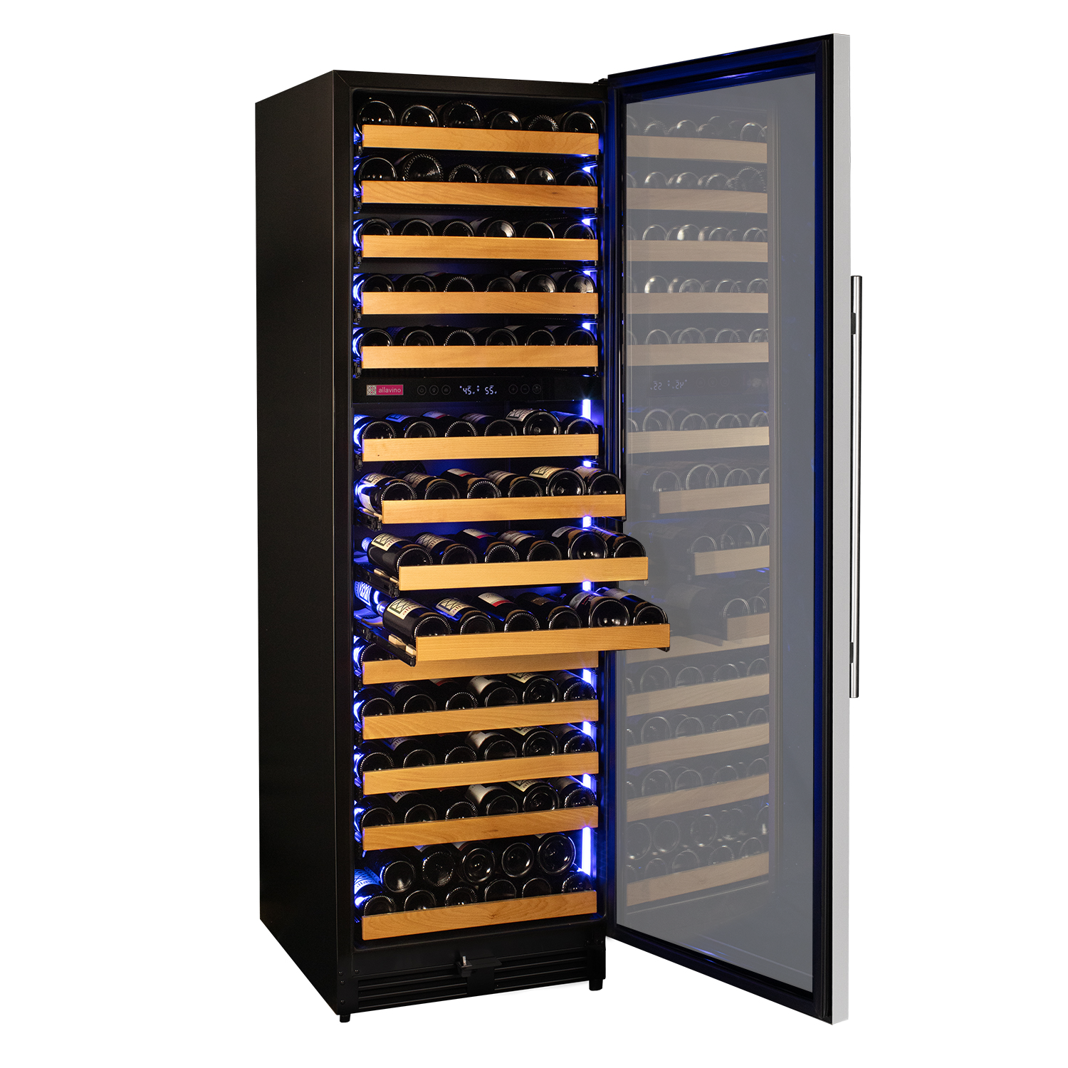 Allavino - Reserva Series 154 Bottle 71" Tall Dual Zone Stainless Steel Wine Refrigerator Allavino - Reserva Series 154 Bottle 71" Tall Dual Zone Stainless Steel Wine Refrigerator