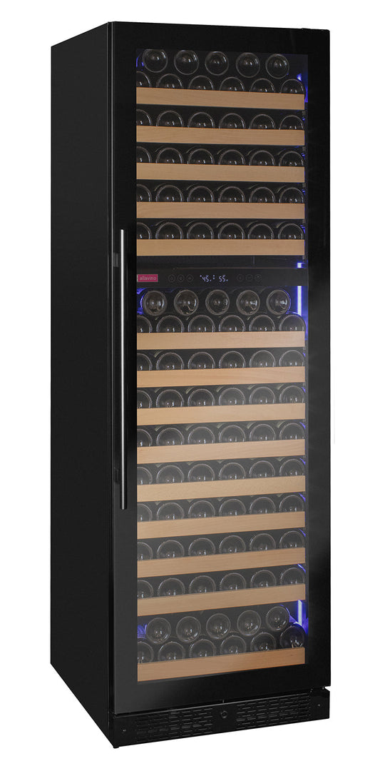 Allavino - Reserva Series 172 Bottle Dual Zone Built-in Wine Refrigerator with Black Glass Door