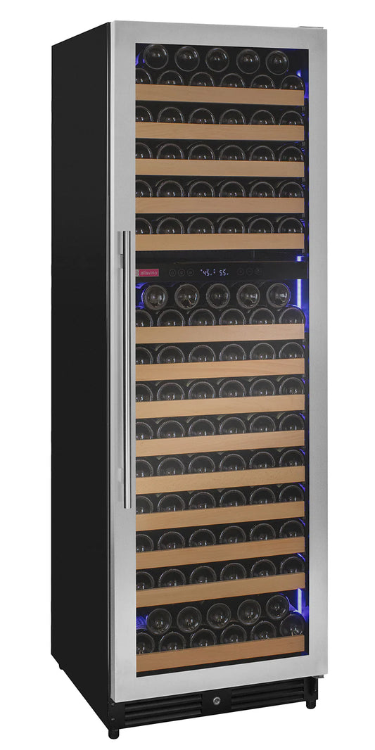Allavino - Reserva Series 172 Bottle Dual Zone Built-in Wine Refrigerator with Stainless Steel Door