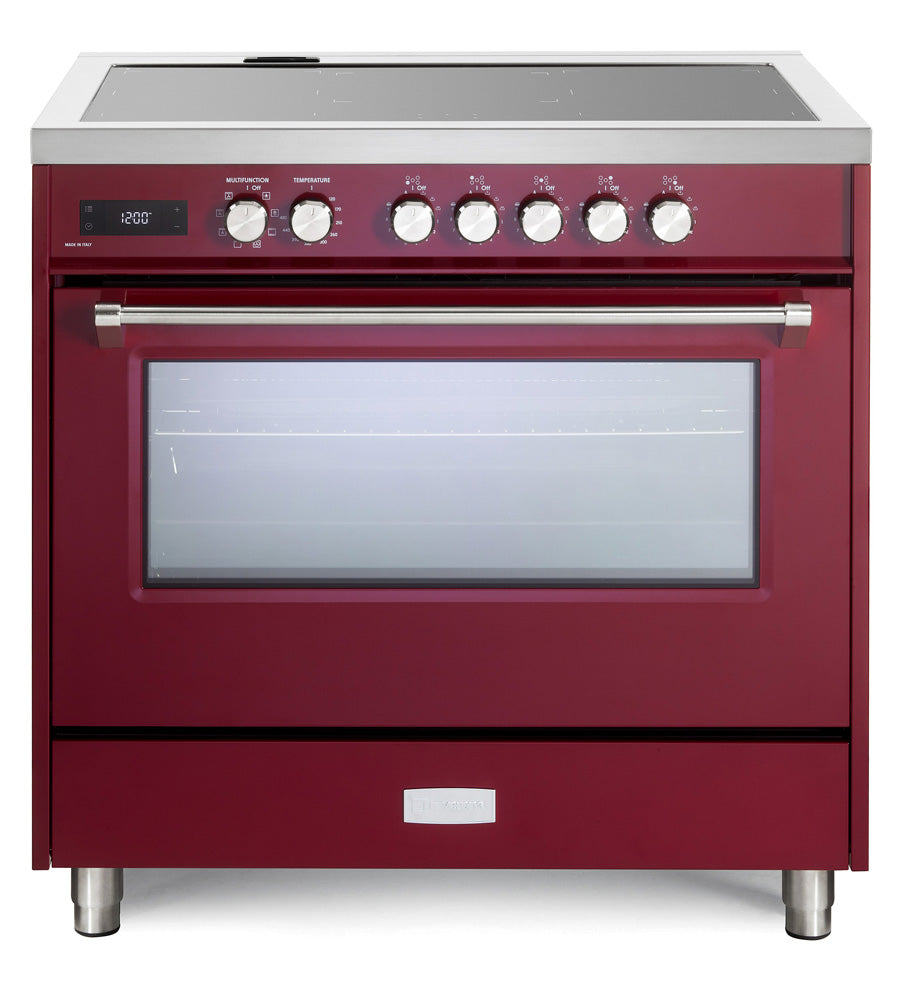 Verona - 36" Ultima Freestanding Induction Range with Convection Oven and Storage Drawer Verona - 36" Ultima Freestanding Induction Range with Convection Oven and Storage Drawer
