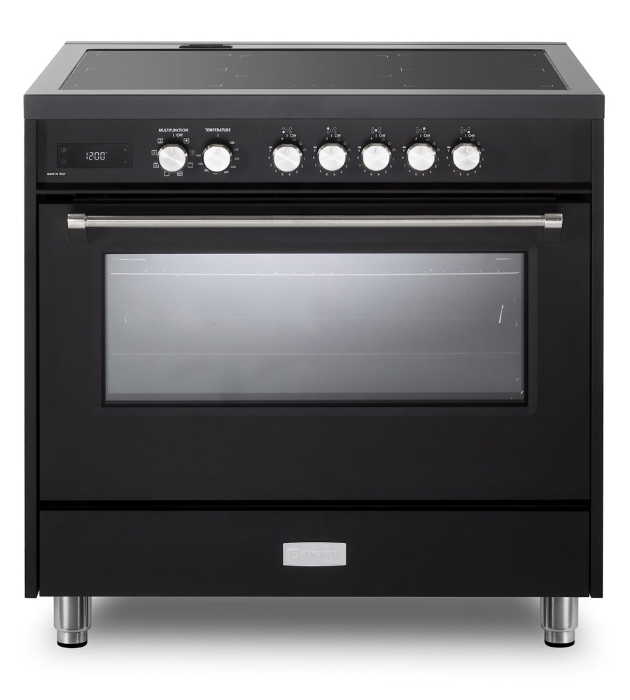 Verona - 36" Ultima Freestanding Induction Range with Convection Oven and Storage Drawer Verona - 36" Ultima Freestanding Induction Range with Convection Oven and Storage Drawer