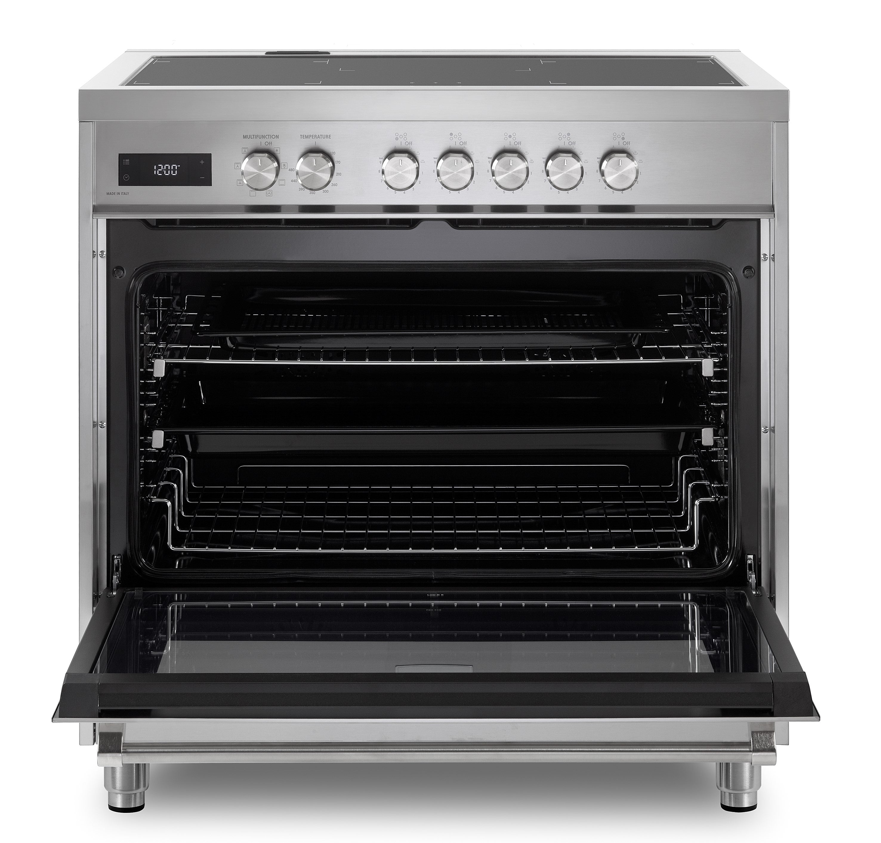 Verona - 36" Ultima Freestanding Induction Range with Convection Oven and Storage Drawer Verona - 36" Ultima Freestanding Induction Range with Convection Oven and Storage Drawer