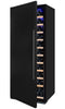 Allavino - 32" Wide Vite II Tru-Vino 305 Bottle Single Zone Solid Black Left Hinge Door Wine Refrigerator