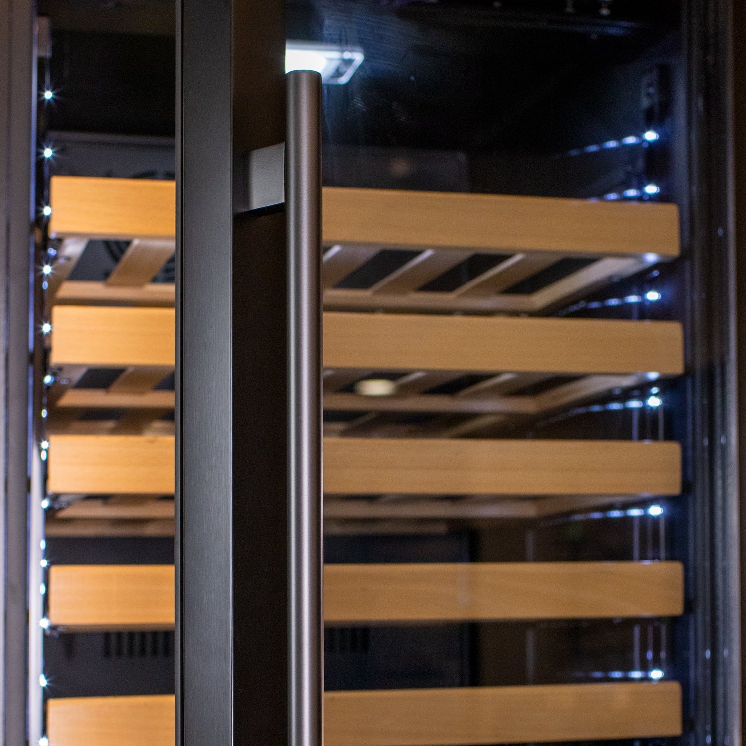 Allavino - 76.5" Tall Black Wine Refrigerator with Two Refrigerated Drawers - AO YHWR7724D-B Allavino - 76.5" Tall Black Wine Refrigerator with Two Refrigerated Drawers - AO YHWR7724D-B