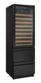 Allavino - 76.5" Tall Black Wine Refrigerator with Two Refrigerated Drawers - AO YHWR7724D-B