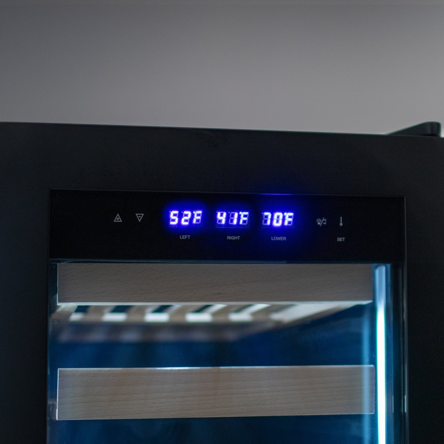 Allavino - 76.5" Tall Black French Doors Dual Zone Wine Refrigerator with Two Refrigerated Drawers Allavino - 76.5" Tall Black French Doors Dual Zone Wine Refrigerator with Two Refrigerated Drawers