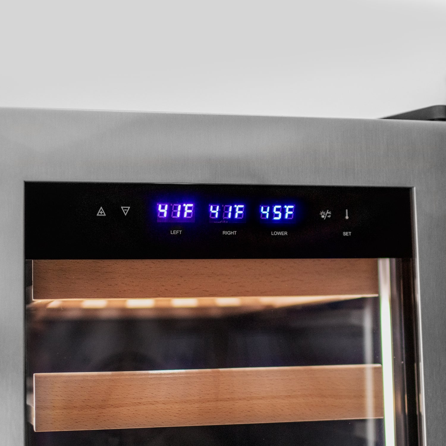 Allavino - 76.5" Tall Stainless Steel French Doors Dual Zone Wine Refrigerator with Two Refrigerated Drawers - AO YHWR7731FD-S Allavino - 76.5" Tall Stainless Steel French Doors Dual Zone Wine Refrigerator with Two Refrigerated Drawers - AO YHWR7731FD-S