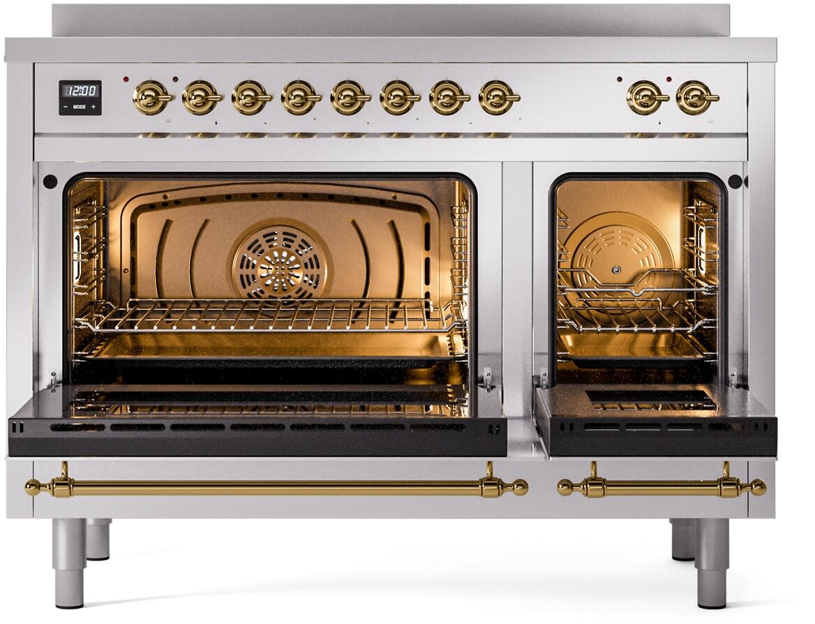 ILVE - 48" Nostalgie II Series Freestanding Electric Induction Range - Double Oven ILVE - 48" Nostalgie II Series Freestanding Electric Induction Range - Double Oven