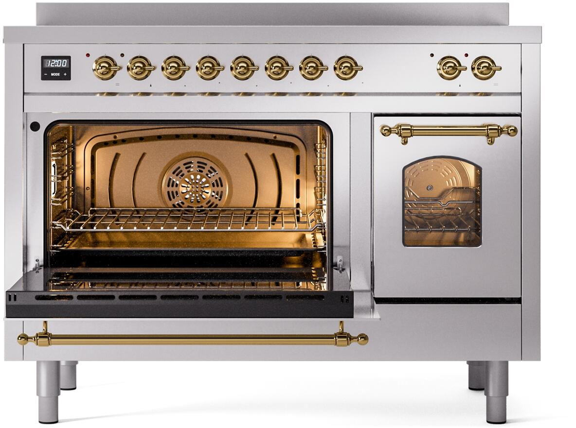 ILVE - 48" Nostalgie II Series Freestanding Electric Induction Range - Double Oven ILVE - 48" Nostalgie II Series Freestanding Electric Induction Range - Double Oven