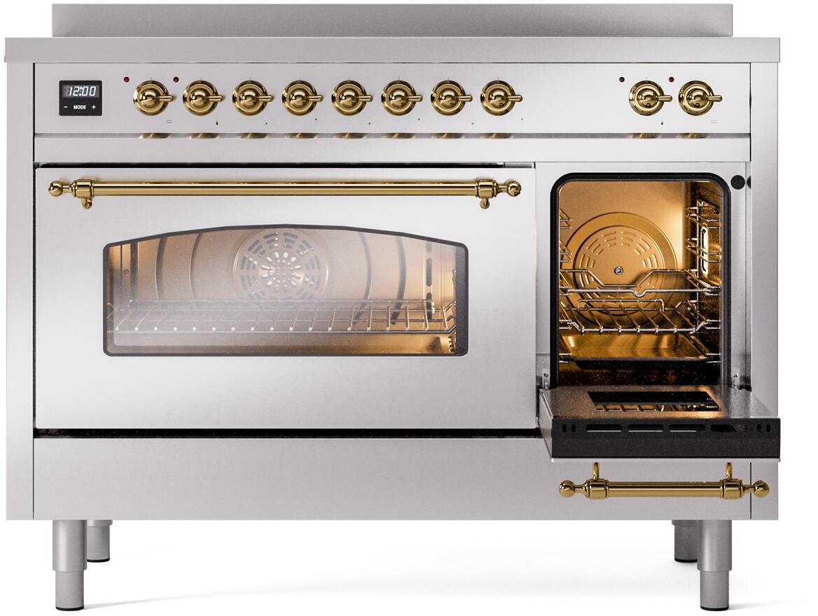 ILVE - 48" Nostalgie II Series Freestanding Electric Induction Range - Double Oven ILVE - 48" Nostalgie II Series Freestanding Electric Induction Range - Double Oven