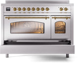 ILVE - 48" Nostalgie II Series Freestanding Electric Induction Range - Double Oven ILVE - 48" Nostalgie II Series Freestanding Electric Induction Range - Double Oven
