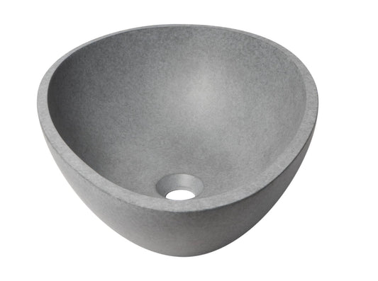 ALFI brand - 21" Solid Concrete Tear Drop Above Mount Vessel Sink - ABCO21O