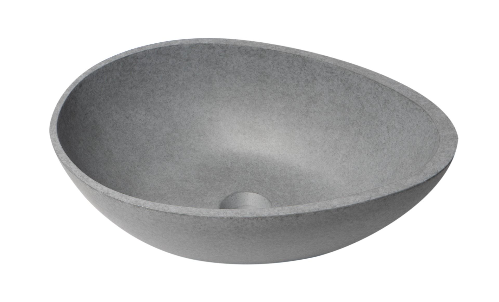 ALFI brand - 21" Solid Concrete Tear Drop Above Mount Vessel Sink - ABCO21O ALFI brand - 21" Solid Concrete Tear Drop Above Mount Vessel Sink - ABCO21O