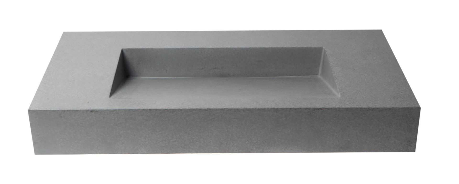 ALFI brand - 40" Solid Concrete Rectangular Countertop Sink - ABCO40R ALFI brand - 40" Solid Concrete Rectangular Countertop Sink - ABCO40R