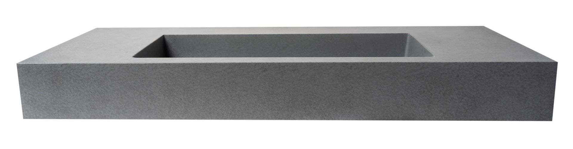 ALFI brand - 48" Solid Concrete Rectangular Countertop Sink - ABCO48R ALFI brand - 48" Solid Concrete Rectangular Countertop Sink - ABCO48R