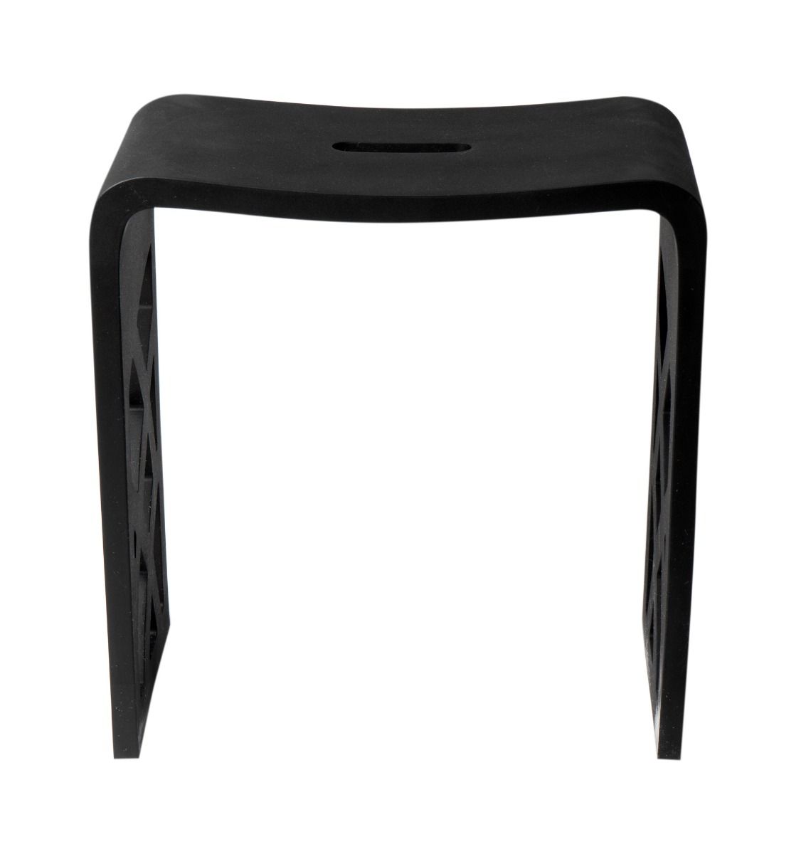 ALFI brand - Black Matte Solid Surface Resin Bathroom / Shower Stool - ABST88BM ALFI brand - Black Matte Solid Surface Resin Bathroom / Shower Stool - ABST88BM