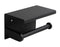 ALFI brand - Black Matte Stainless Steel Toilet Paper Holder with Shelf - ABTPC66-BLA