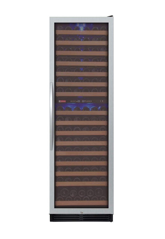 Allavino Wine & Beverage Centers FlexCount Classic Series 172 Bottle Dual Zone Wine Refrigerator - Stainless Steel - YHWR99-2SR20