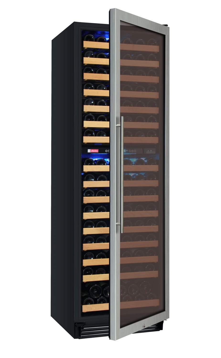 Allavino Wine & Beverage Centers FlexCount Classic Series 172 Bottle Dual Zone Wine Refrigerator - Stainless Steel - YHWR99-2SR20 Allavino Wine & Beverage Centers FlexCount Classic Series 172 Bottle Dual Zone Wine Refrigerator - Stainless Steel - YHWR99-2SR20