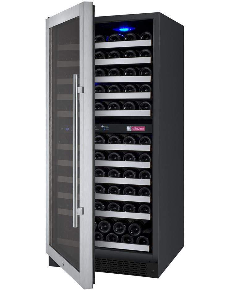 Allavino Wine & Beverage Centers FlexCount Series 121 Bottle Dual Zone Wine Refrigerator VSWR121-2SL20 Allavino Wine & Beverage Centers FlexCount Series 121 Bottle Dual Zone Wine Refrigerator VSWR121-2SL20