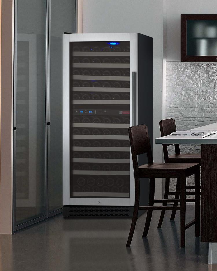 Allavino Wine & Beverage Centers FlexCount Series 121 Bottle Dual Zone Wine Refrigerator VSWR121-2SL20 Allavino Wine & Beverage Centers FlexCount Series 121 Bottle Dual Zone Wine Refrigerator VSWR121-2SL20