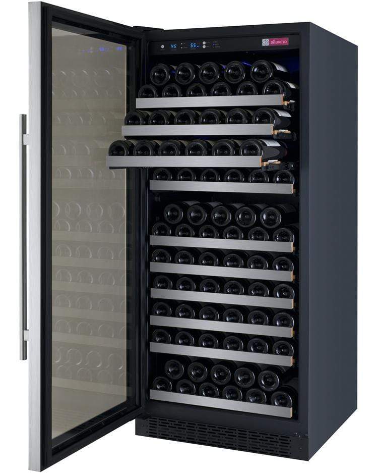 Allavino Wine & Beverage Centers FlexCount Series 128 Bottle Single Zone Wine Refrigerator - VSWR128-1SL20 Allavino Wine & Beverage Centers FlexCount Series 128 Bottle Single Zone Wine Refrigerator - VSWR128-1SL20