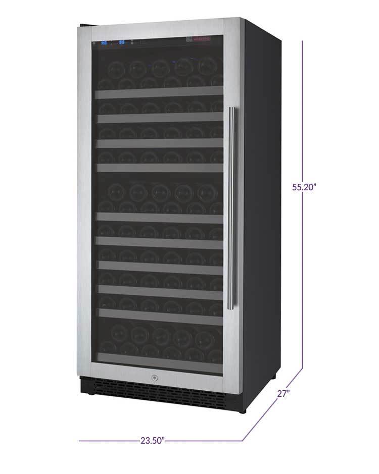 Allavino Wine & Beverage Centers FlexCount Series 128 Bottle Single Zone Wine Refrigerator - VSWR128-1SL20 Allavino Wine & Beverage Centers FlexCount Series 128 Bottle Single Zone Wine Refrigerator - VSWR128-1SL20