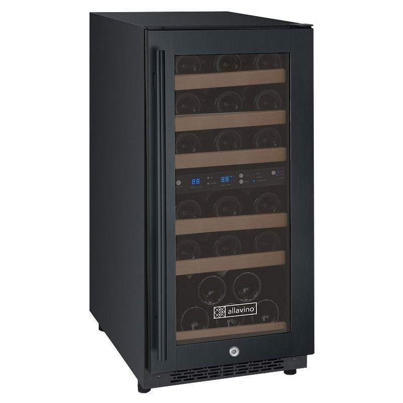 Allavino Wine & Beverage Centers FlexCount Series 30 Bottle Dual-Zone Wine Refrigerator - Black - VSWR30-2BR20 Allavino Wine & Beverage Centers FlexCount Series 30 Bottle Dual-Zone Wine Refrigerator - Black - VSWR30-2BR20