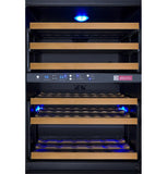 Allavino Wine & Beverage Centers FlexCount Series 56 Bottle Dual-Zone Wine Cellar with Black Door - VSWR56-2BR20 Allavino Wine & Beverage Centers FlexCount Series 56 Bottle Dual-Zone Wine Cellar with Black Door - VSWR56-2BR20