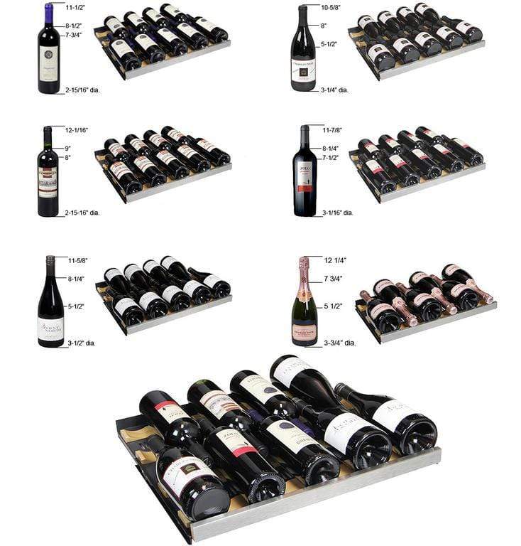 Allavino Wine & Beverage Centers FlexCount Series 56 Bottle Dual-Zone Wine Cellar with Black Door - VSWR56-2BR20 Allavino Wine & Beverage Centers FlexCount Series 56 Bottle Dual-Zone Wine Cellar with Black Door - VSWR56-2BR20