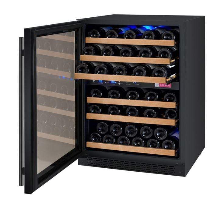 Allavino Wine & Beverage Centers FlexCount Series 56 Bottle Dual-Zone Wine Cellar with Black Door - VSWR56-2BR20 Allavino Wine & Beverage Centers FlexCount Series 56 Bottle Dual-Zone Wine Cellar with Black Door - VSWR56-2BR20