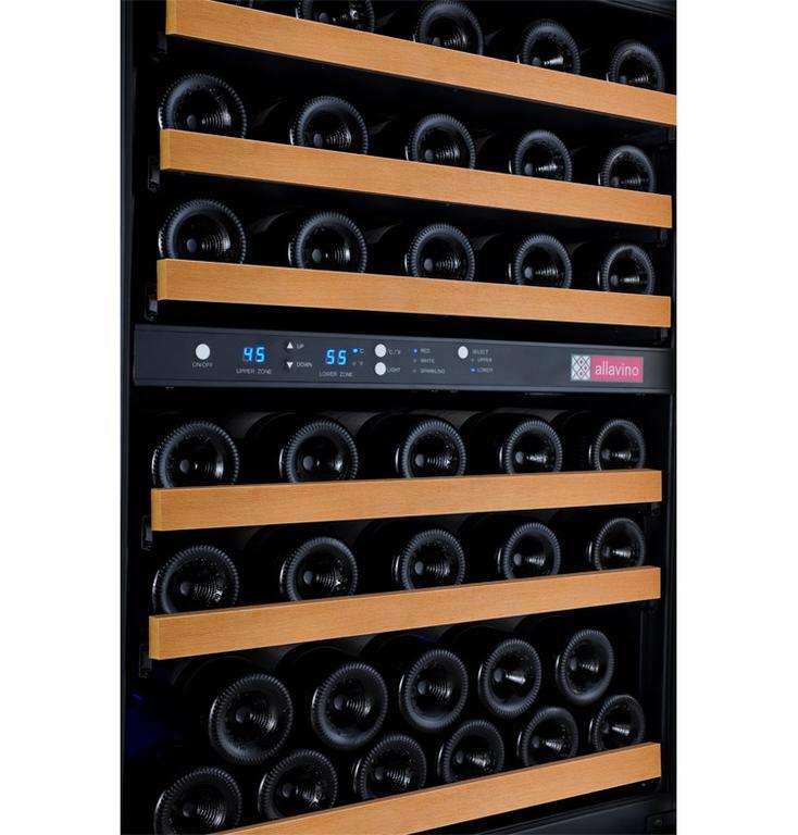 Allavino Wine & Beverage Centers FlexCount Series 56 Bottle Dual-Zone Wine Cellar with Black Door - VSWR56-2BR20 Allavino Wine & Beverage Centers FlexCount Series 56 Bottle Dual-Zone Wine Cellar with Black Door - VSWR56-2BR20