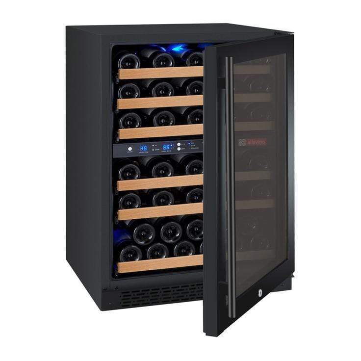 Allavino Wine & Beverage Centers FlexCount Series 56 Bottle Dual-Zone Wine Cellar with Black Door - VSWR56-2BR20 Allavino Wine & Beverage Centers FlexCount Series 56 Bottle Dual-Zone Wine Cellar with Black Door - VSWR56-2BR20