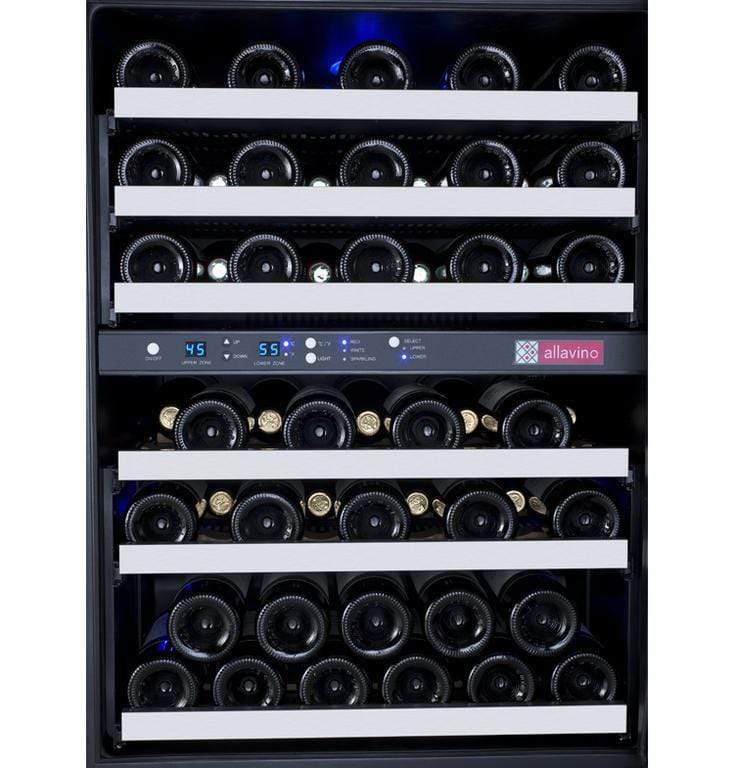 Allavino Wine & Beverage Centers FlexCount Series 56 Bottle Dual Zone Wine Refrigerator - VSWR56-2SR20 Allavino Wine & Beverage Centers FlexCount Series 56 Bottle Dual Zone Wine Refrigerator - VSWR56-2SR20