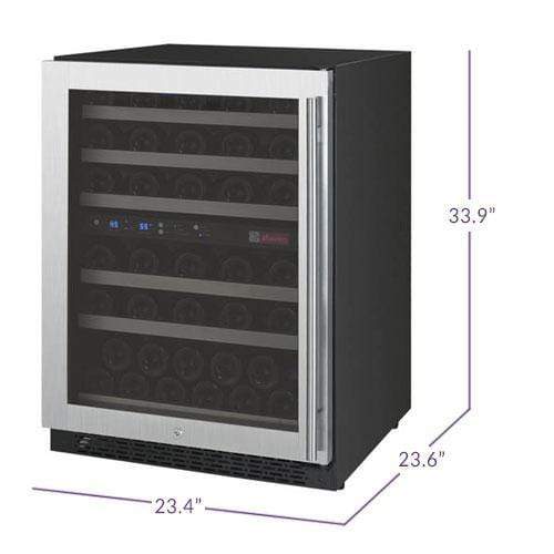 Allavino Wine & Beverage Centers FlexCount Series 56 Bottle Dual Zone Wine Refrigerator - VSWR56-2SR20 Allavino Wine & Beverage Centers FlexCount Series 56 Bottle Dual Zone Wine Refrigerator - VSWR56-2SR20