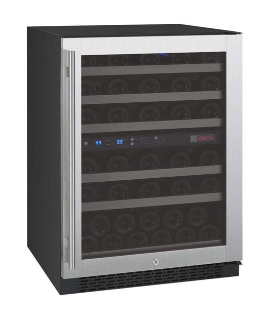 Allavino Wine & Beverage Centers FlexCount Series 56 Bottle Dual Zone Wine Refrigerator - VSWR56-2SR20