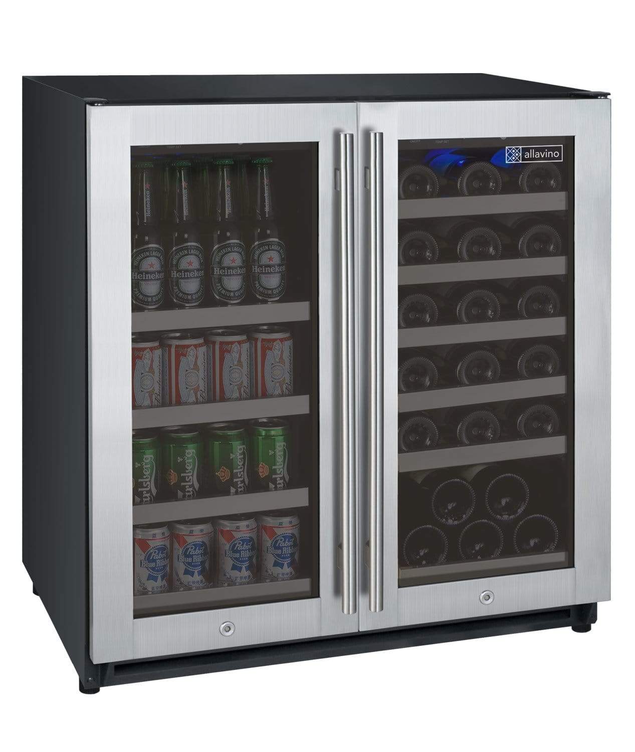 Allavino Wine & Beverage Centers FlexCount Series Dual Zone Wine & Beverage Cente VSWB30-2SF20 Allavino Wine & Beverage Centers FlexCount Series Dual Zone Wine & Beverage Cente VSWB30-2SF20