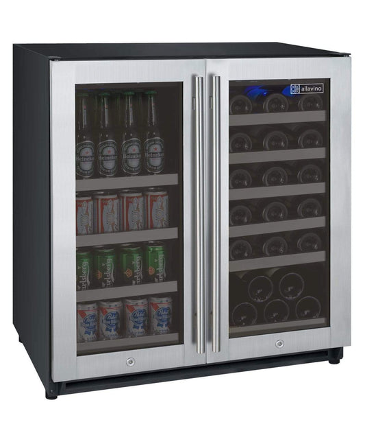 Allavino Wine & Beverage Centers FlexCount Series Dual Zone Wine & Beverage Cente VSWB30-2SF20