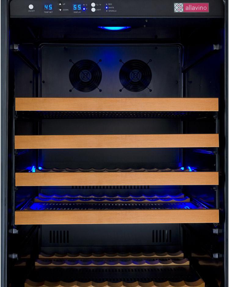 Allavino Wine & Beverage Centers Right Hinge FlexCount Series 177 Bottle Single Zone Wine Refrigerator - VSWR177-1BR20 Allavino Wine & Beverage Centers Right Hinge FlexCount Series 177 Bottle Single Zone Wine Refrigerator - VSWR177-1BR20
