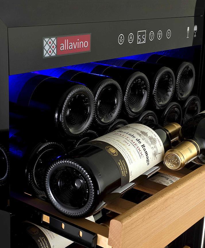 Allavino Wine & Beverage Centers Vite Series 115 Bottle Single-Zone Wine Refrigerator - Stainless Door - YHWR115-1SR20 Allavino Wine & Beverage Centers Vite Series 115 Bottle Single-Zone Wine Refrigerator - Stainless Door - YHWR115-1SR20