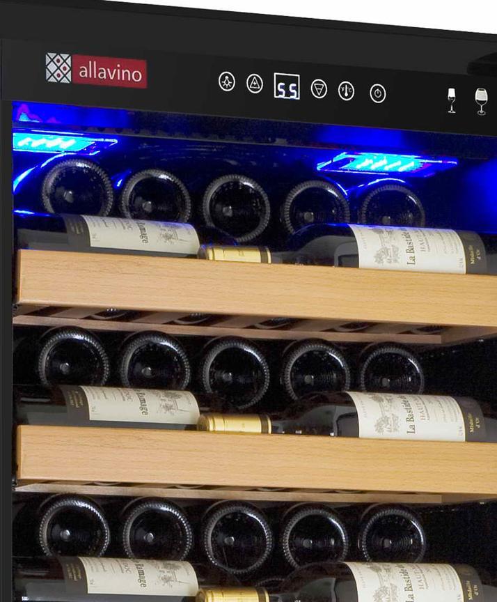 Allavino Wine & Beverage Centers Vite Series 115 Bottle Single-Zone Wine Refrigerator - Stainless Door - YHWR115-1SR20 Allavino Wine & Beverage Centers Vite Series 115 Bottle Single-Zone Wine Refrigerator - Stainless Door - YHWR115-1SR20