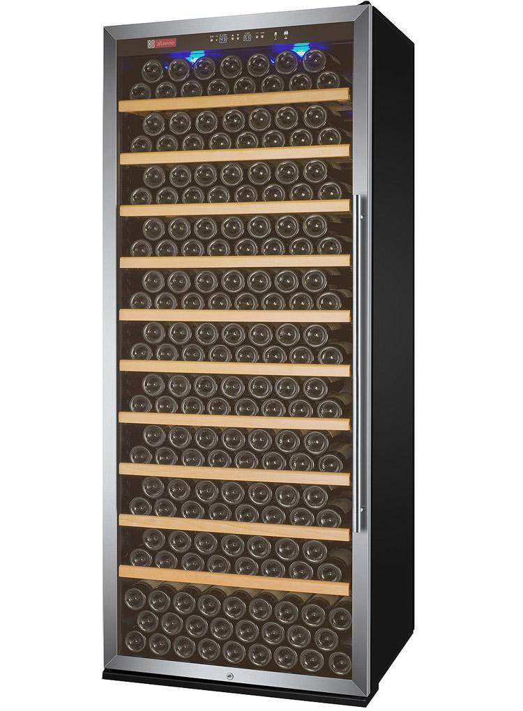 Allavino Wine & Beverage Centers Vite Series 305 Bottle Single-Zone Wine Refrigerator - Stainless Steel Door with Left Hinge - YHWR305-1SL20 Allavino Wine & Beverage Centers Vite Series 305 Bottle Single-Zone Wine Refrigerator - Stainless Steel Door with Left Hinge - YHWR305-1SL20
