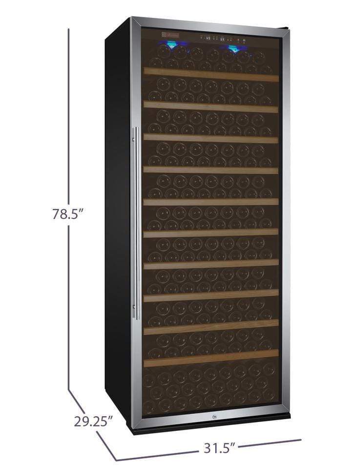 Allavino Wine & Beverage Centers Vite Series 305 Bottle Single-Zone Wine Refrigerator - Stainless Steel Door with Right Hinge - YHWR305-1SR20 FREE WHITE GLOVE DELIVERY Allavino Wine & Beverage Centers Vite Series 305 Bottle Single-Zone Wine Refrigerator - Stainless Steel Door with Right Hinge - YHWR305-1SR20 FREE WHITE GLOVE DELIVERY
