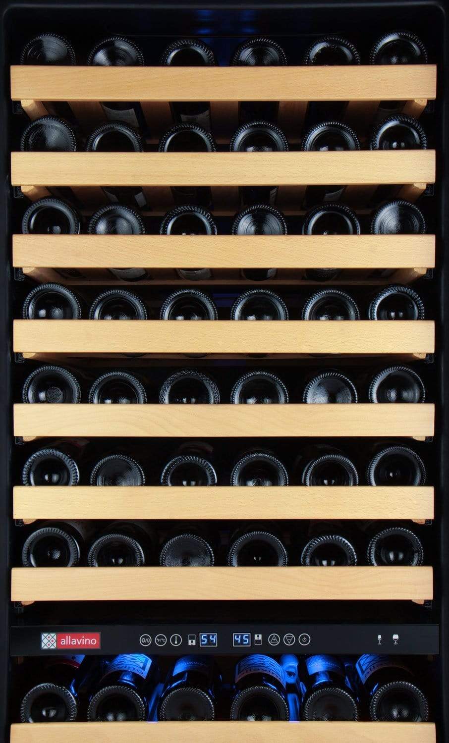 Allavino Wine Refrigerators Built in and Free Standing FlexCount Classic Series 172 Bottle Dual Zone Wine Refrigerator - Stainless Steel Allavino Wine Refrigerators Built in and Free Standing FlexCount Classic Series 172 Bottle Dual Zone Wine Refrigerator - Stainless Steel