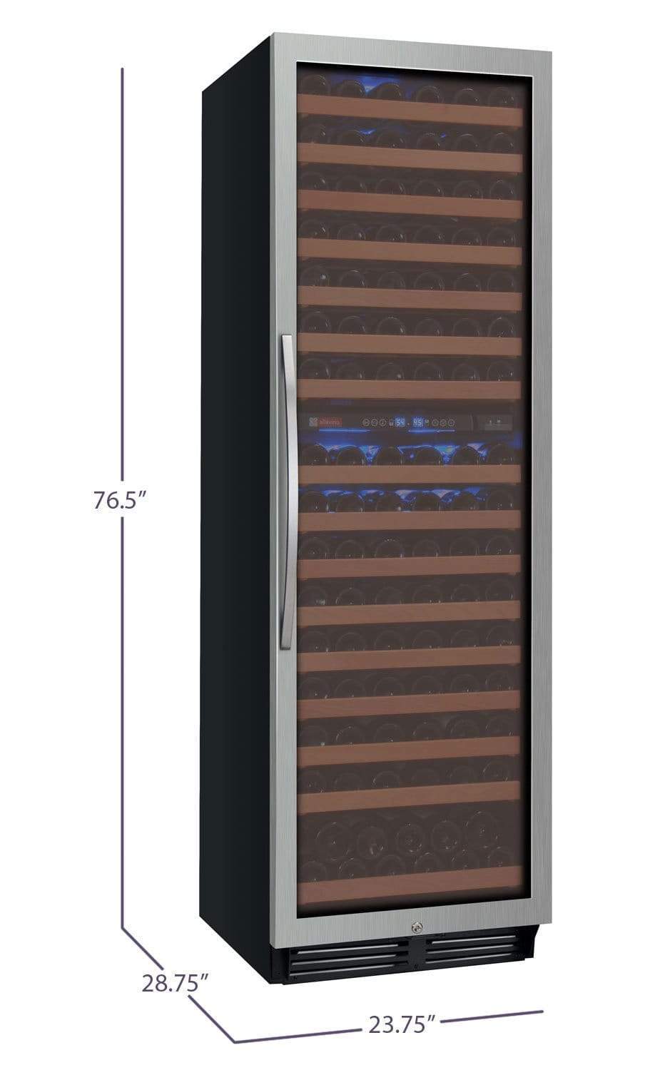 Allavino Wine Refrigerators Built in and Free Standing FlexCount Classic Series 172 Bottle Dual Zone Wine Refrigerator - Stainless Steel Allavino Wine Refrigerators Built in and Free Standing FlexCount Classic Series 172 Bottle Dual Zone Wine Refrigerator - Stainless Steel